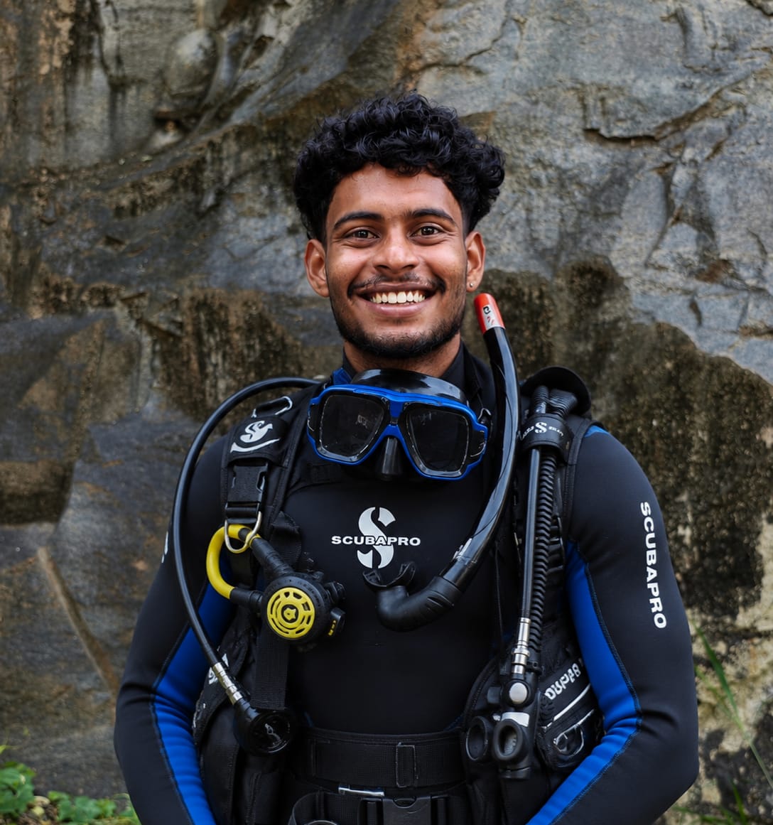 Sachin Sunil, PADI Open Water Scuba Instructor